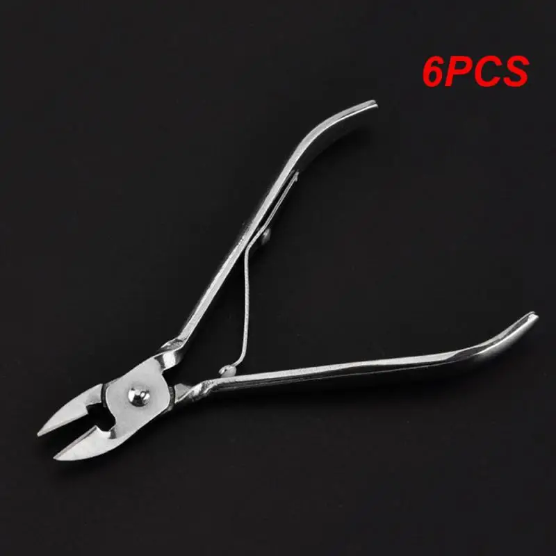 

6PCS Professional Heavy Duty Thick Toe Nail Clippers Plier Steel Toenail Cuticle Nipper Trimming Scissor Plier Nail Clipper Tool