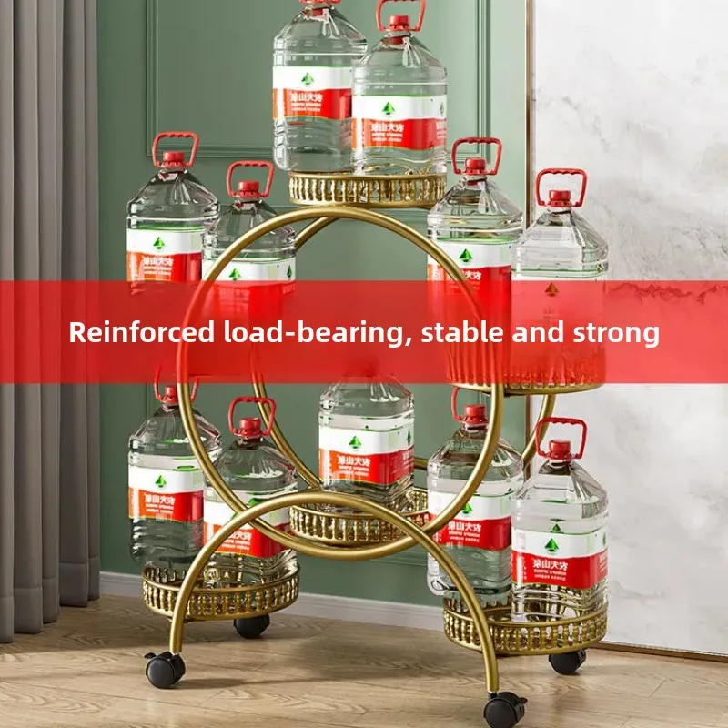 Metal Plant Stand with Wheels 6-Pot Flower Rack for Indoor and Outdoor Gardens Plant Holder for Yard Use Mobile Stand