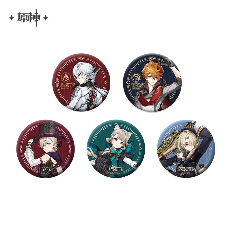 

Sunsyea Genshin Impact официальный Merch miHoYo оригинальный аутентичный значок из серии Fatui тартаглия арлечино Лини Линетт
