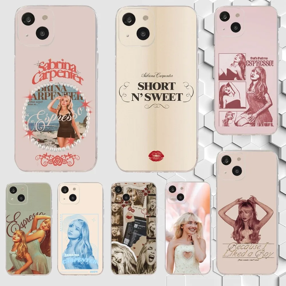 Sabrina boards ➕ケース 透明シリコンソフトフォンケース,シンガー,s-sabrina,c