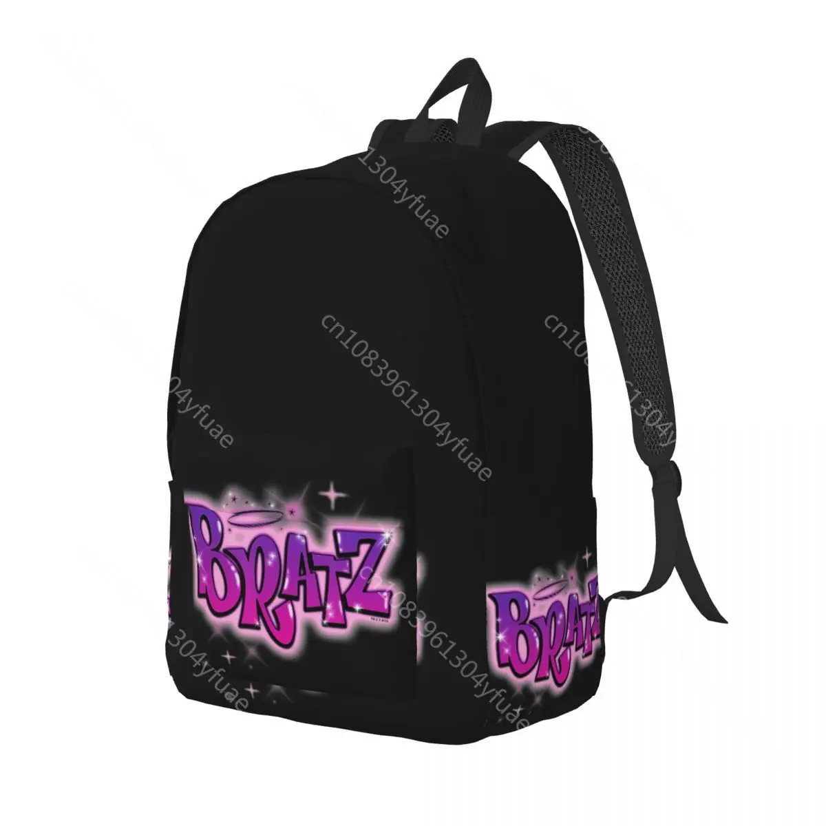 Bratz Pink Backpack Y2k Dolls Kawaii Outdoor Backpacks Male Style School Bags Custom Lightweight Rucksack