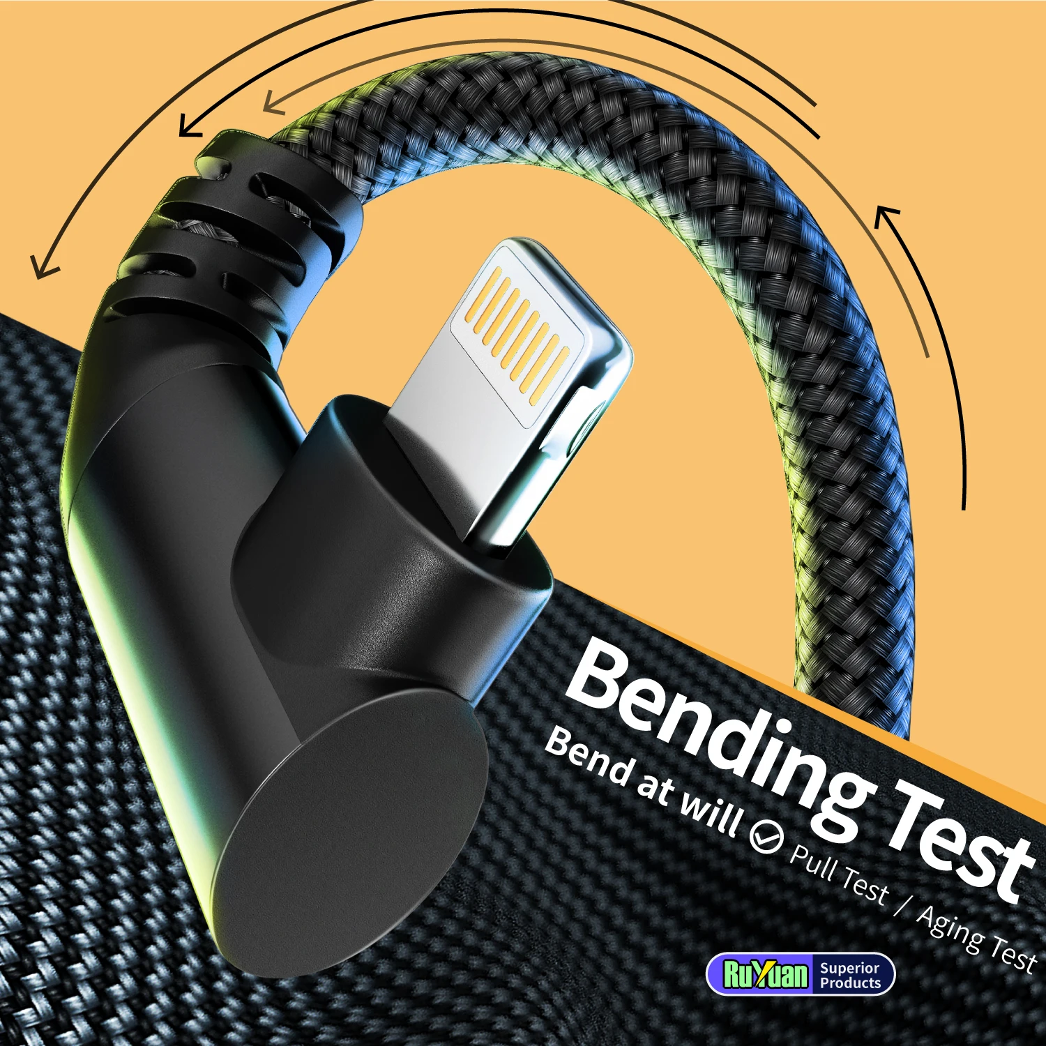 Premium 10FT USB A to Lightning Nylon Braided MFi Certified Cable
