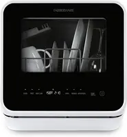 FDW05ASBWHA Portable Countertop Dishwasher with 5-Liter Built-in Water Tank, 5 Programs, Baby Care, Glass & Fruit Wash, Black 1