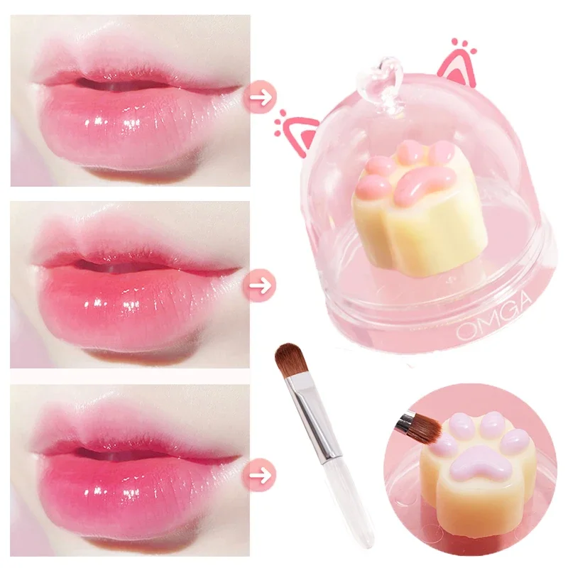 Lip tint Cute Cat Paw Temperature Changing Lip Tint Lip Makeup