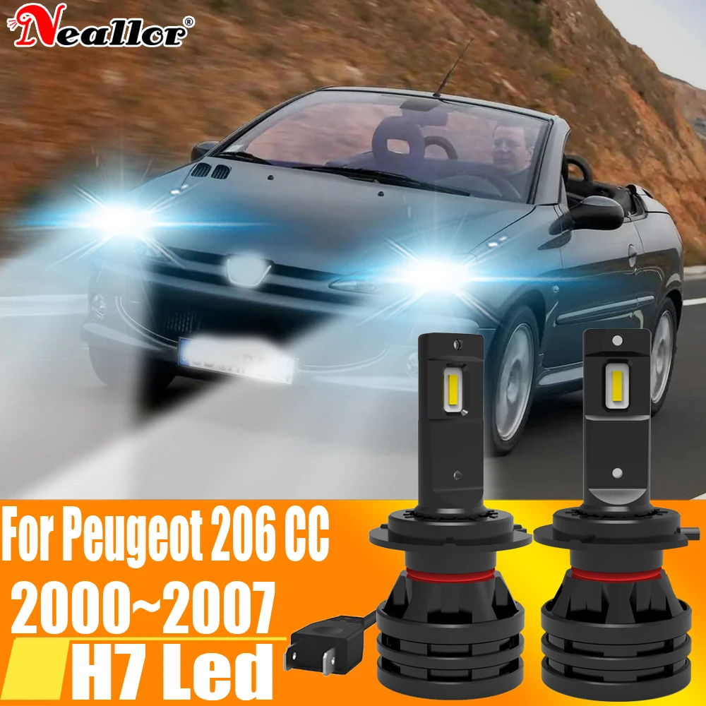 

2 шт., Автомобильные светодиодные лампы H7 Canbus H18, 6000 К, 12 В, 55 Вт