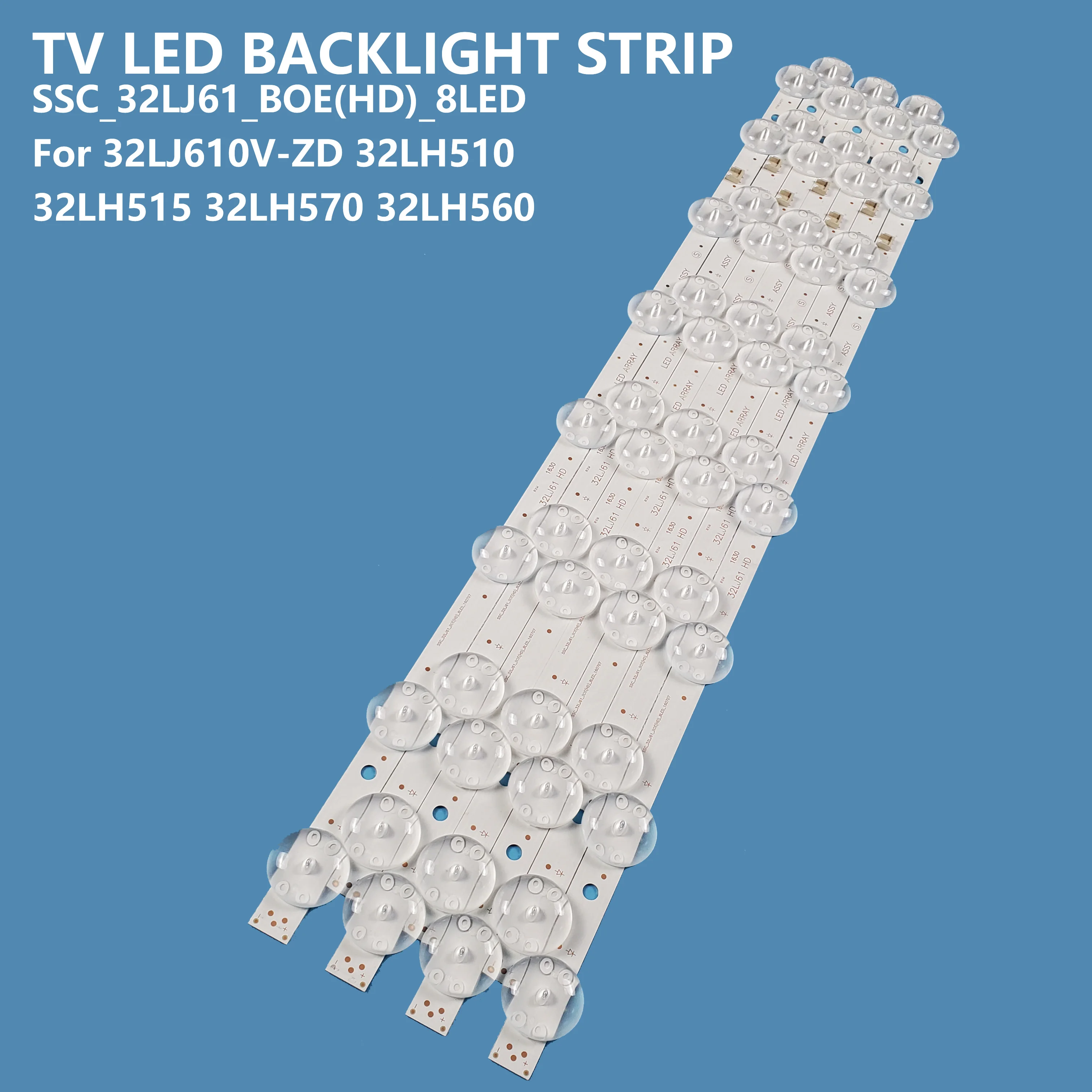 2Pcs/set Smart TV LED Backlight Bar Strip SSC _ 32LJ61 HD for LG 32LJ510U 32LH570 32LH560 32LH515 32LK510BPLD Accessories Repair 2pcs set smart tv led backlight bar strip hs 018 d3200601 3030as 210916 2 01 0220008 6leds for 32inch tv lcd accessories repair