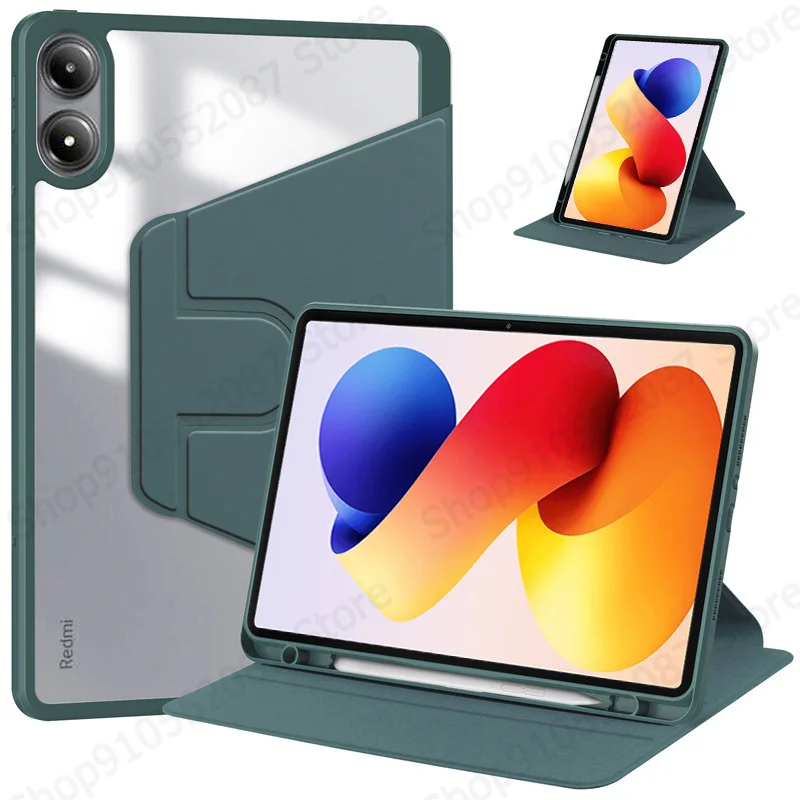 Enhanced Product Title:  
Premium 360° Rotating Acrylic Tablet Case with Pen Holder and Stand