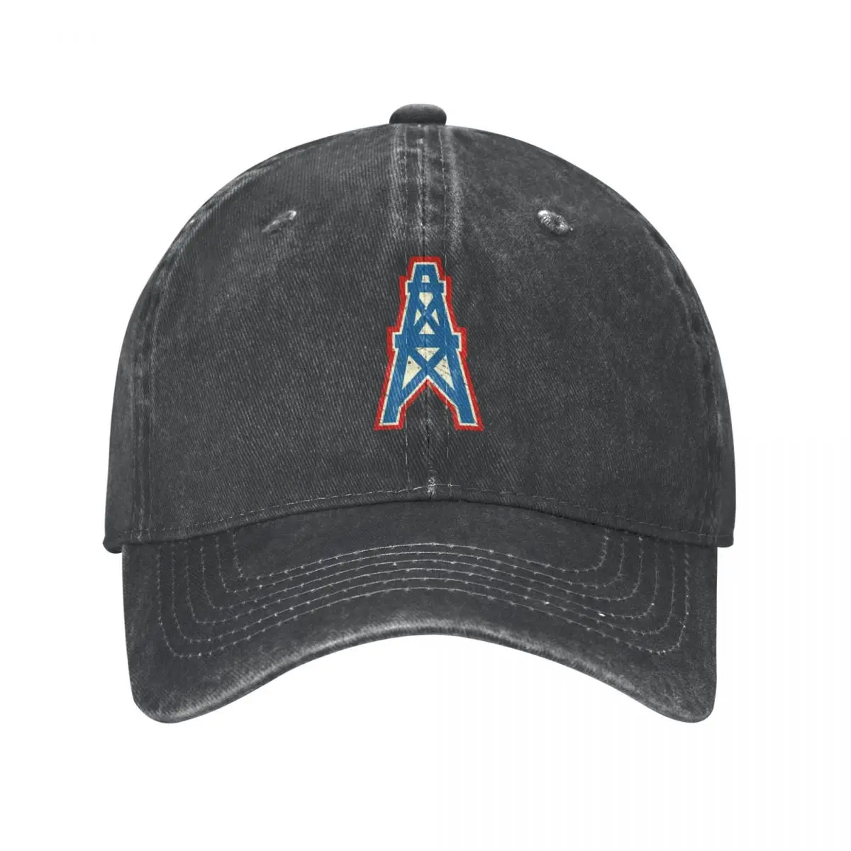 

Houston Oilers Team Oil Pumpjack Logo Baseball Cap Fashion Beach Outing Mountaineering Men'S Hat Women'S