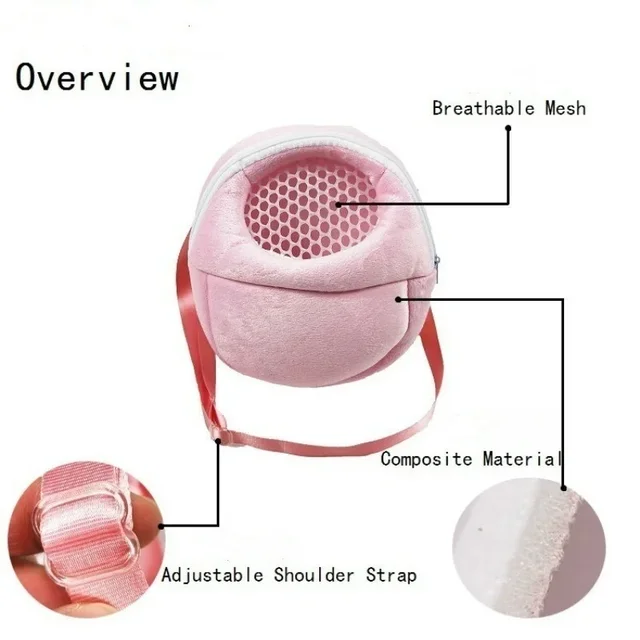 New Outdoor Rabbit Cage Hamster Cage Totoro Backpack Travel Warm Bag Guinea Pig Tote Bag Breathable Pet Cage Pet Supplies 6