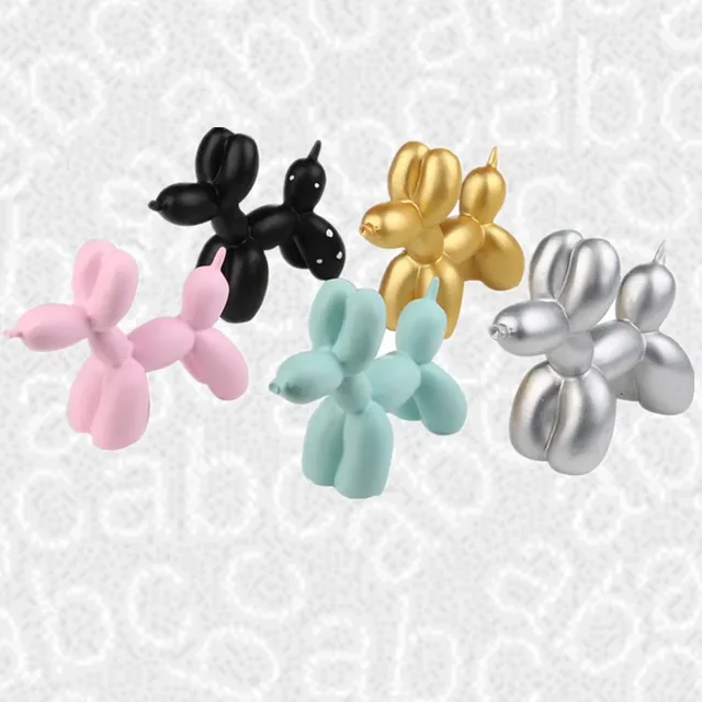 Statua Cane Con Palloncini In Resina - Decorazione Per Casa E Feste | Design Simpatico E Moderno - Foto 2