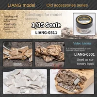 LIANG model tool accessories 0511 model scenario tank sandbags 40 packs 1