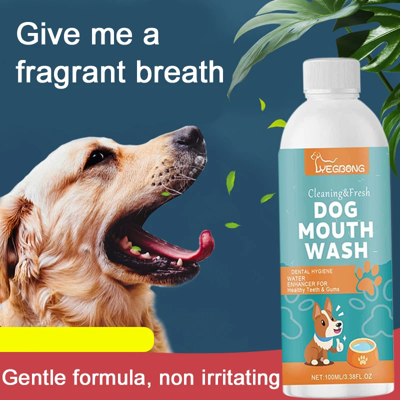 Pet Teeth Cleaning Pet Oral Cleaning Liquid Dental Stain Remover 100ml Teeth Freshener Natural Dental Mouth Wash