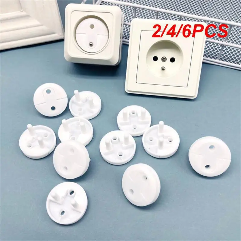 

2/4/6PCS Infant And Baby Row Plug Cover Plug Protective Cover With Handle Two-hole Plug Protection Sleeve Socket Protection