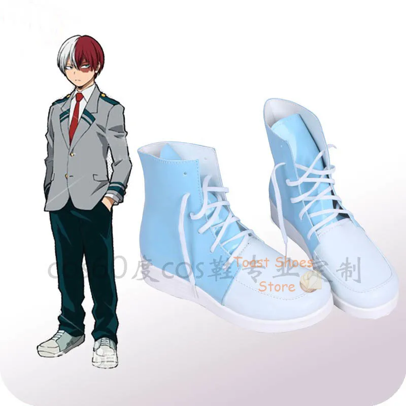 

Anime My Hero Academia Todoroki Shoto Cosplay Shoes Comic Anime for Con Carnival Party Cosplay Costume Prop Cool Shoes