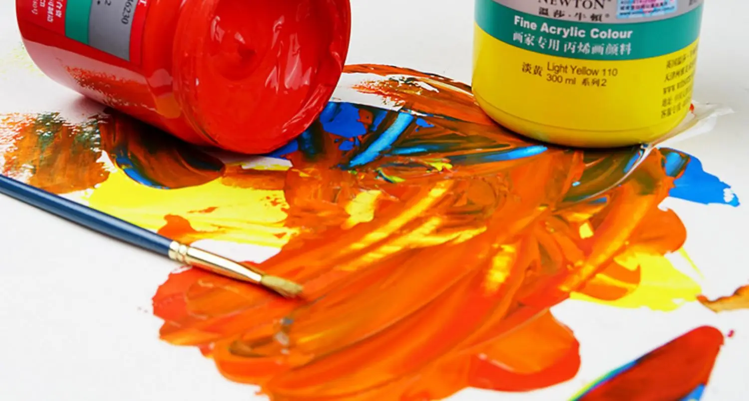 WINSOR & NEWTON Acrylfarbe, 300 ml/Flasche, wasserfester Sonnenschutz, kein Ausbleichen, Wandmalerei, handgemaltes Textil, Studentenkünstler – Detail 3