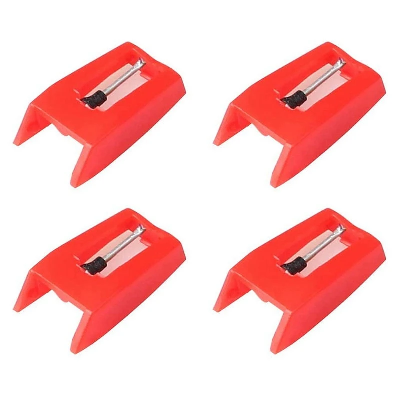 Turntable Stylus Needle 4 Pcs Record Player Needles Universal Replacement Stylus Needles Vinyl Record Player