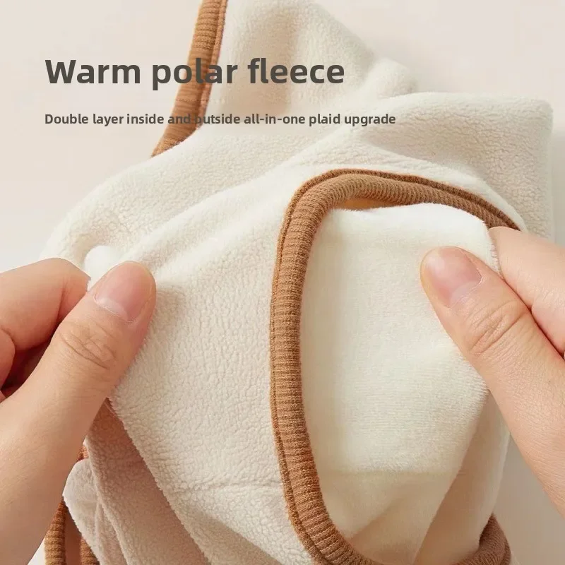 0-2Y Infant Baby Hat Autumn Winter Beanie Warm Hooded Neck Warmer Hats Soft Fleece Lined Unisex Toddler Winter Hats