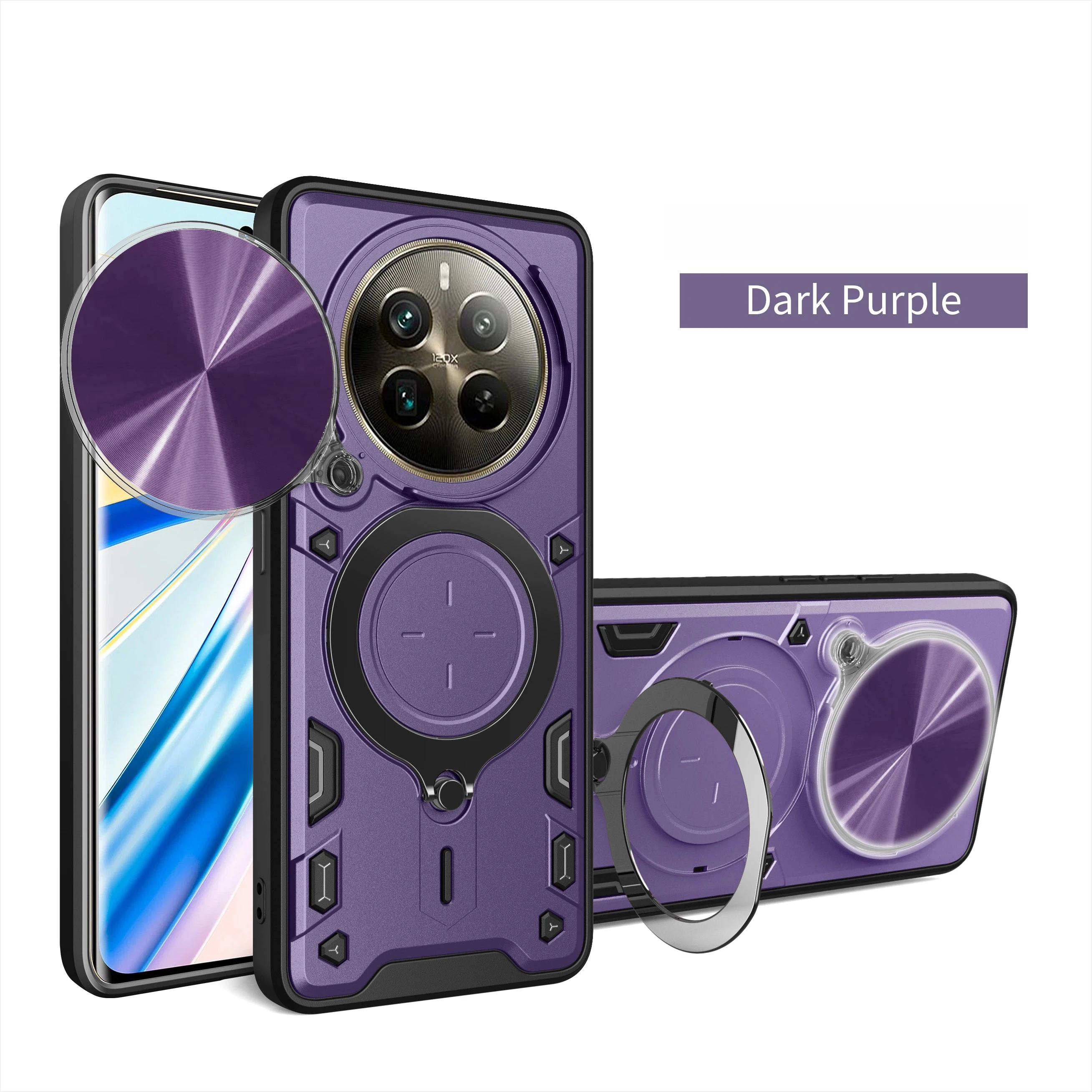 360° Rotating Ring Holder Magnetic Phone Case Protective Cover