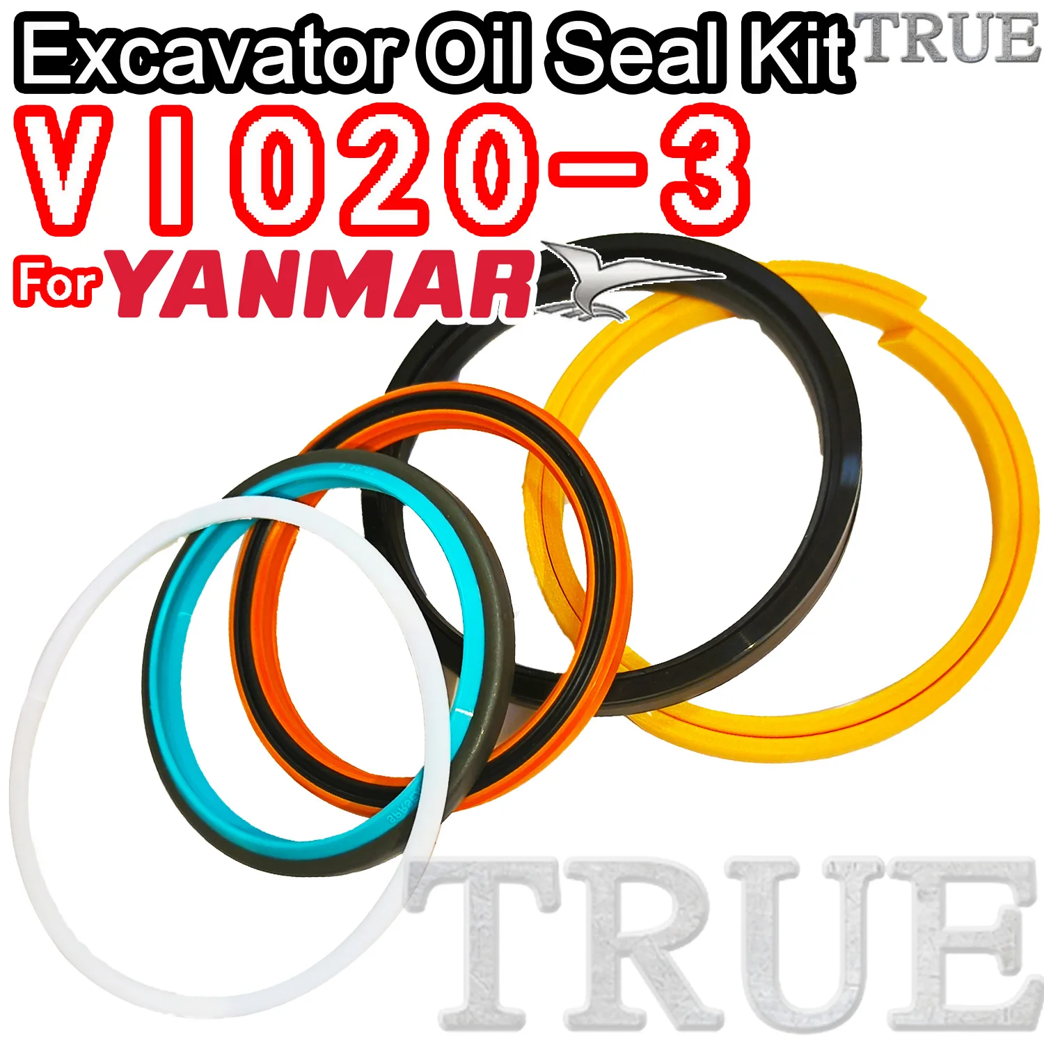 

For VIO20-3 Yanmar Oil Seal Excavator Repair Kit VIO20 3 Digger Clamshell Shovel Adjust Swing Gear Center Joint Gasket Nitrile