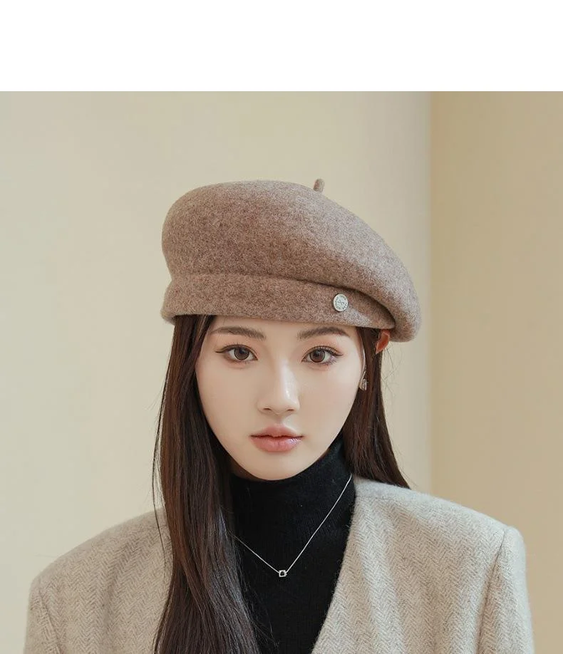 Wollbarette Für Kinder Im Koreanischen Herbst- Und Winterstil_voghion.com