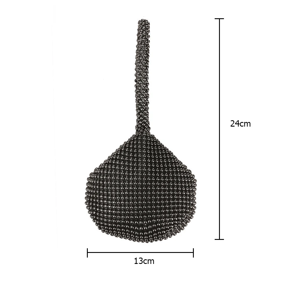 Fashion Women Evening Clutch Bag Shiny Luxury Brand Handbags Purse Glitter Top Handle Wrist Bag Lady Wedding Party Evening Bag