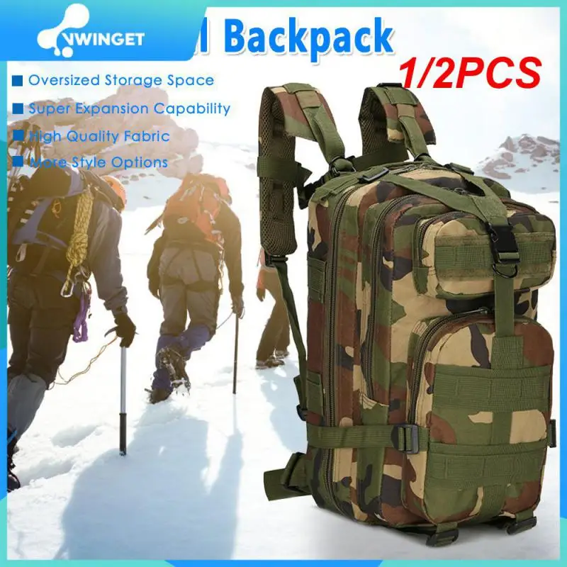 

1/2PCS 1000D Nylon Waterproof Backpack Outdoor Military Rucksacks Tactical Backpack Hiking Trekking Fishing Hunting Backpack