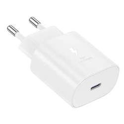 Super Fast 25W Power Adapter Charger by Samsung - Only White Charger