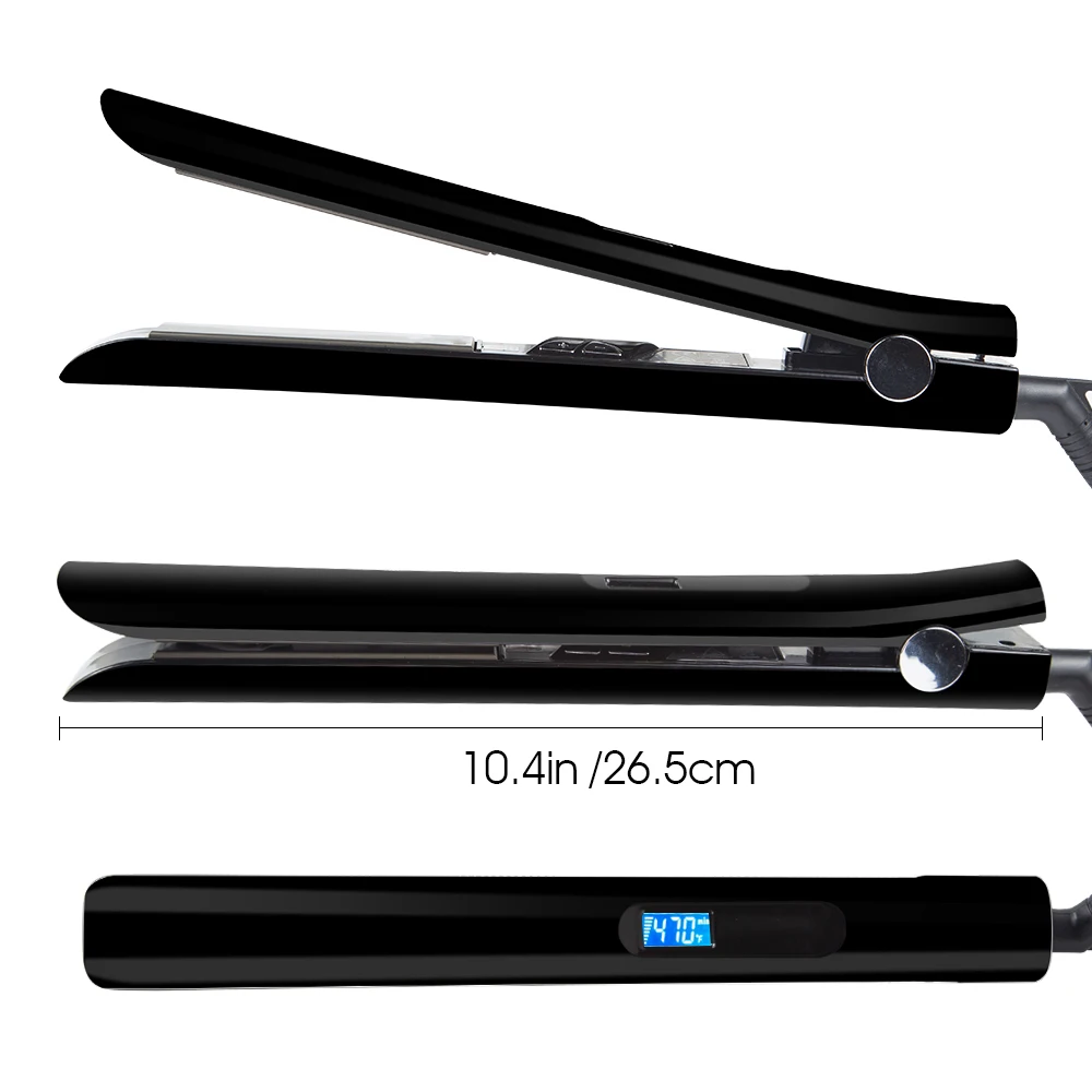 Hair Straightener Professional Keratin Treatment Flat Iron Titanium Plate 470℉ High Temperature Straightening Irons Dual Voltage 6