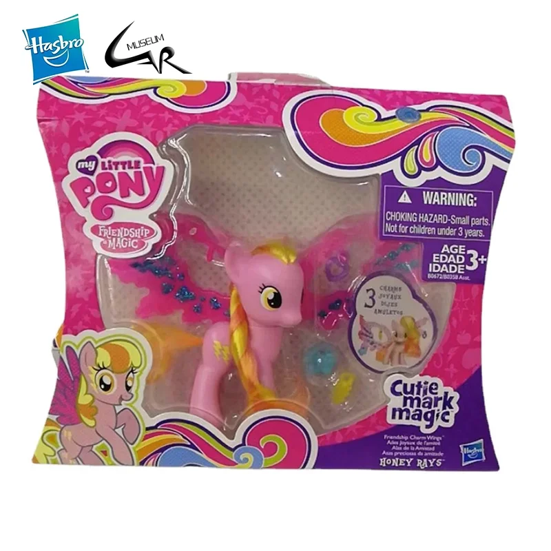 Hasbro My Little Pony Pinkie Pie Fluttershy Anime Action Figures Cutie Mark Magic Rainbow Dash Collectible Model Kids Toys Gift