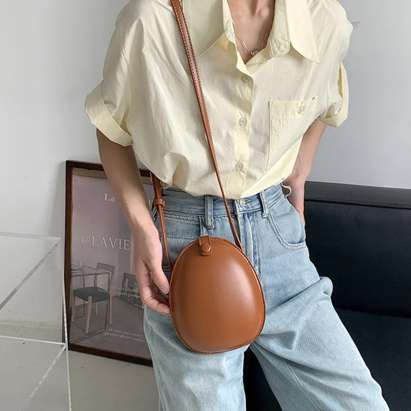 New Personalized Mobile Phone Women's Bag Small Cute One Shoulder Cross Body Bag Women's Patent Leather PU Hard Shell Egg Bag