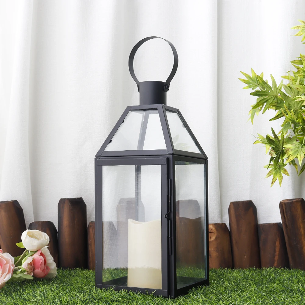 Homemory Solar Lanterns Outdoor Waterproof Hanging with Flickering Fla, image size:1000x1000