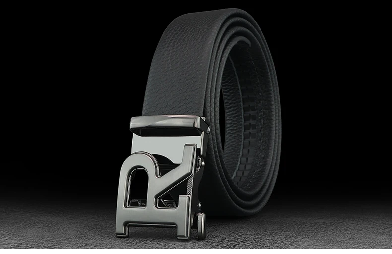 Luxury designer belts men R letter Automatic Buckle high quality grain leather fashion young men brand cintos masculinosZ276