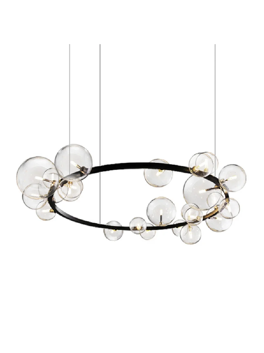 

Modern Suspension LED Minimalism Chandelier Height Adjustable Room Decor Creative Hanging Lamp Home Decor Appliance Foyer Lobby