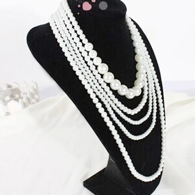 Pearl Necklace 2 Rupee 5 Rope Women Mother Kids Sweater