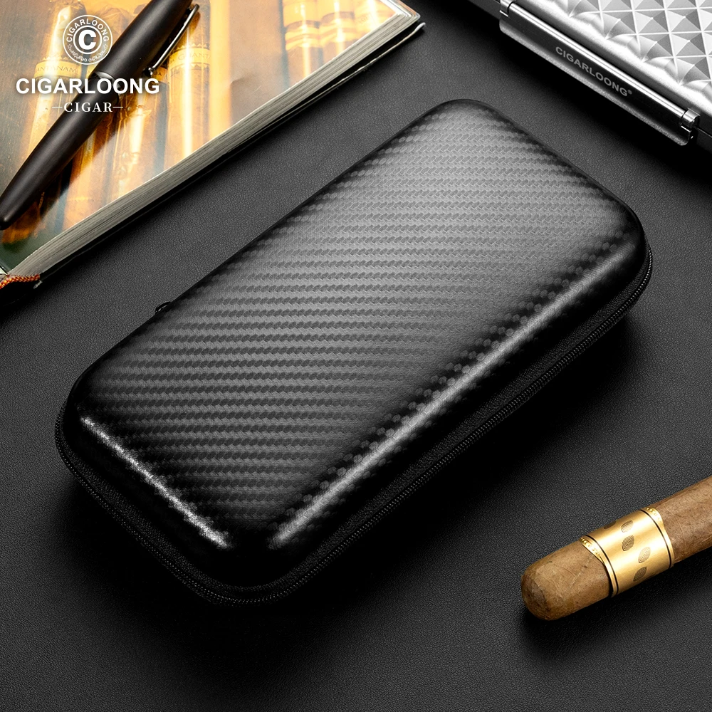 CIGARLOONG Cigar Organizer Cigar Bag with Compartments for Cigar Smoking Accessories Travel Portable Storage Cigars Tool CH-24DL 4