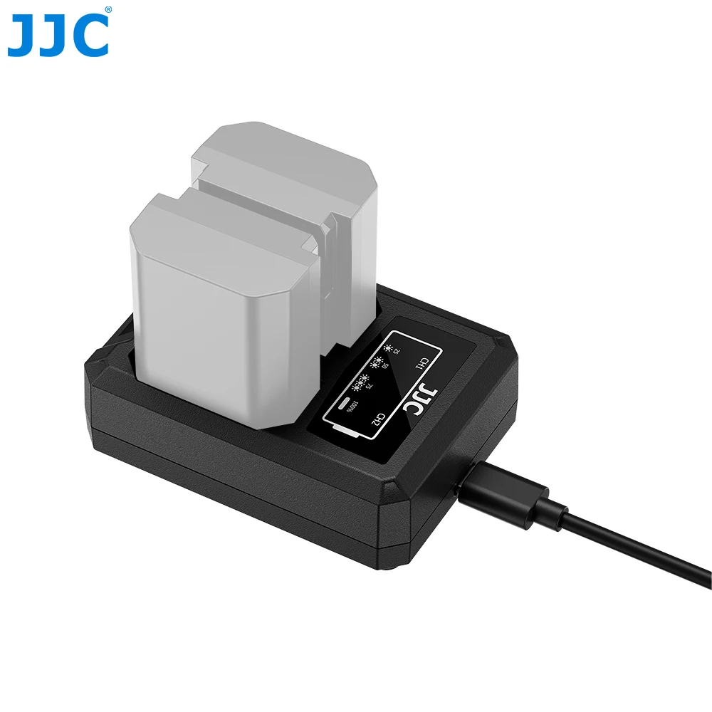 JJC NP-FZ100 배터리 충전기 USB C ( A6700 A6600 A7V A7IV A7 V IV A7III A7 III ZV-E1 ZV-E10 II A7C II A7CR A7R V IV III 용)