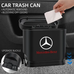 Car Trash Can Garbage Dustbin Storage Box For Mercedes Benz C180 C200 C260 C300 W108 W124 W126 W140 W168 W169 W176