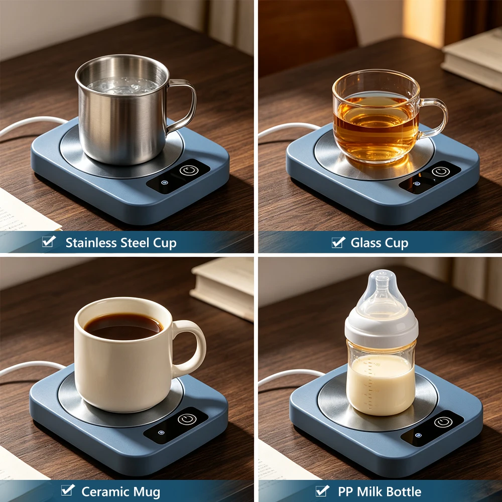 Smart USB Cup Warmer with Thermostatic Heating Coaster
