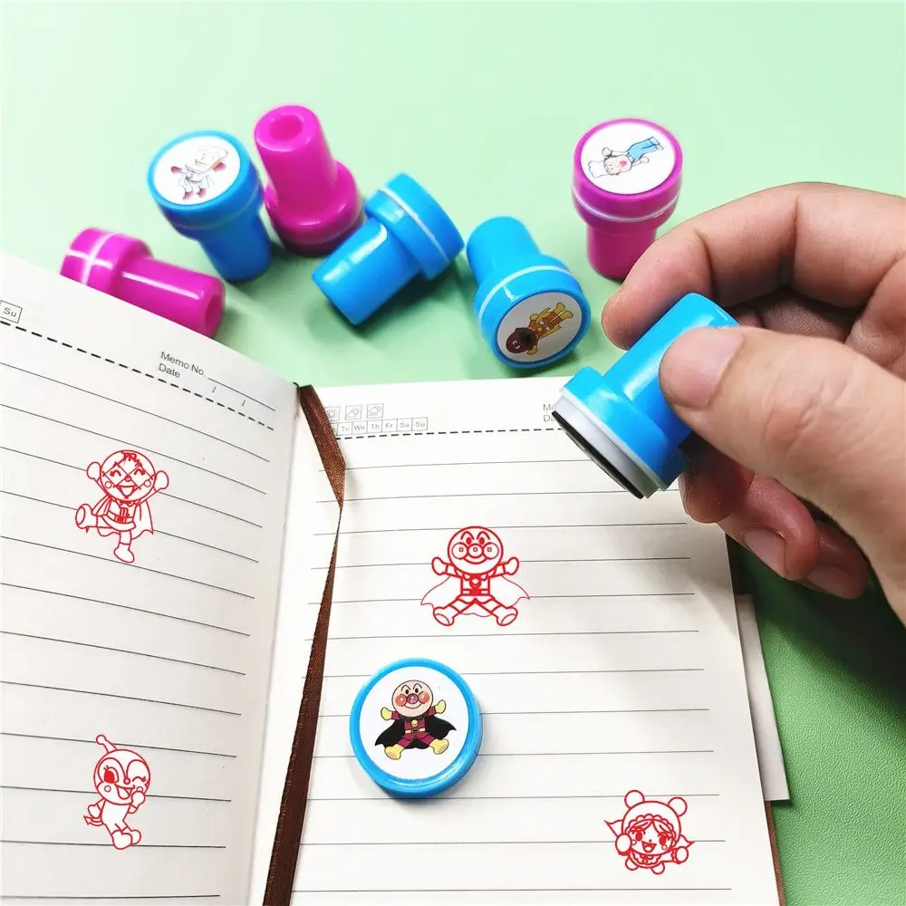 Timbro Colorato Personalizzato con Personaggio dei Cartoni Animati Anpanman, Merchandise Anime, Regalo - immagine 5