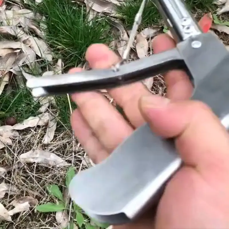 Multipurpose Snake Catcher Tongs Foldable Stainless Steel Reptile Grabber Stick