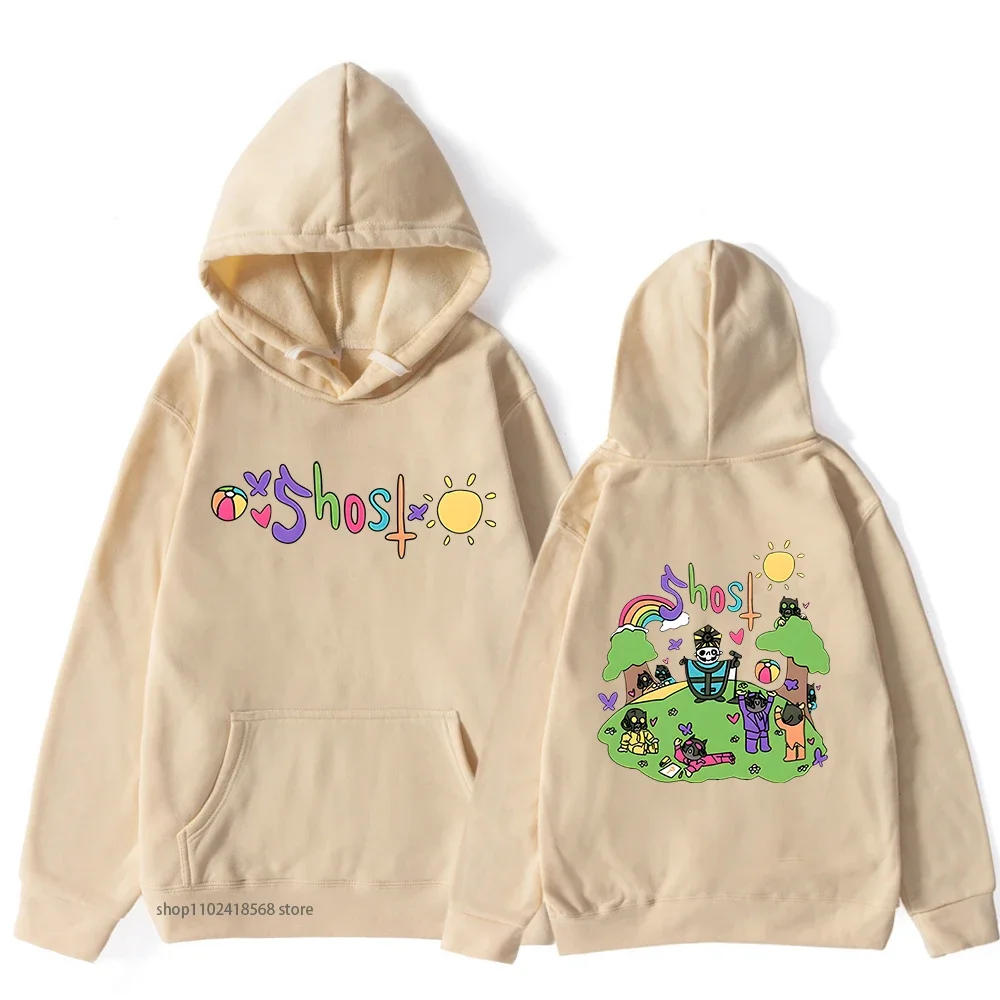 Ghost Music Band Hoodie for Men High Street Sweatshirt Long Sleeve Clothing Streetwear Women Clothing Y2k Sudaderas Fleece Male