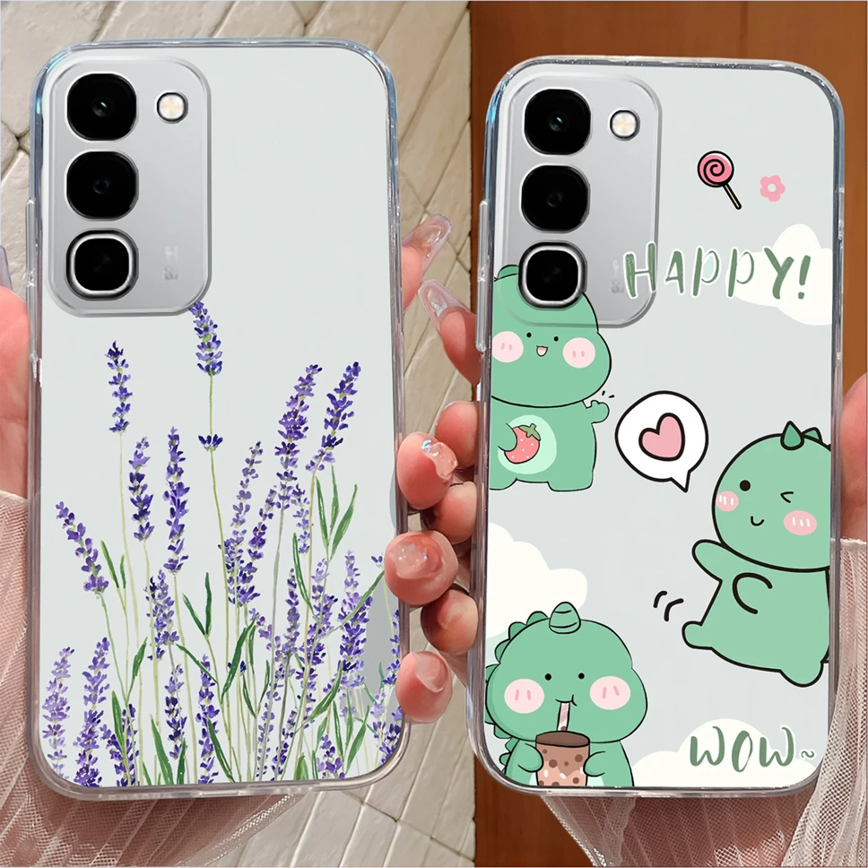 Cute Cartoon Clear Soft TPU Silicone Shockproof Phone Case - Anti-Slip Cover