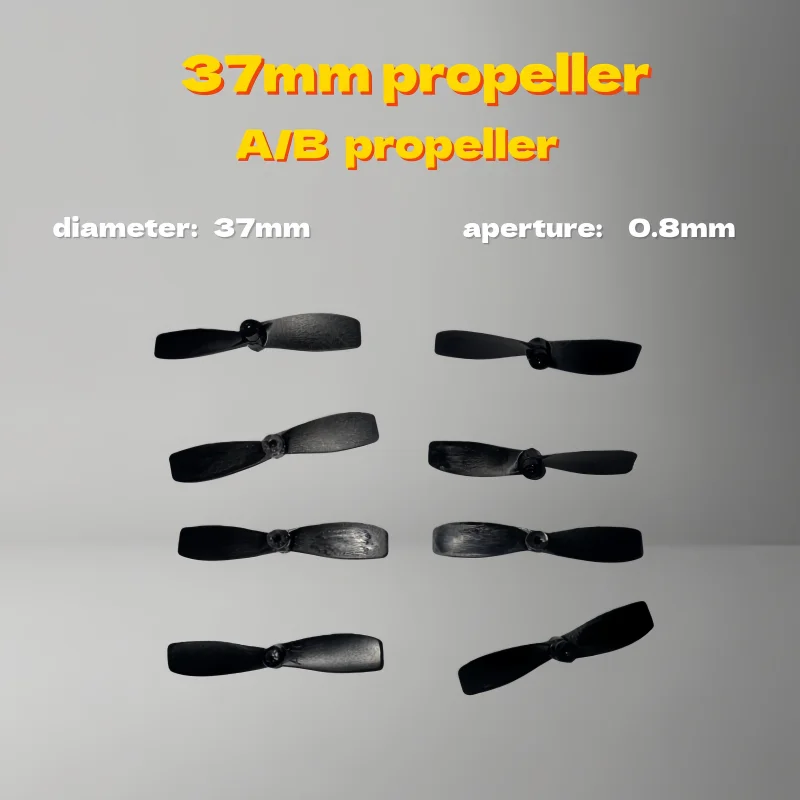 5/10 Stück ferngesteuerte Flugzeuge, Differentialmotorpropeller, 37 mm Durchmesser, 0,8 mm Lochdurchmesser, umkehrbarer Propeller