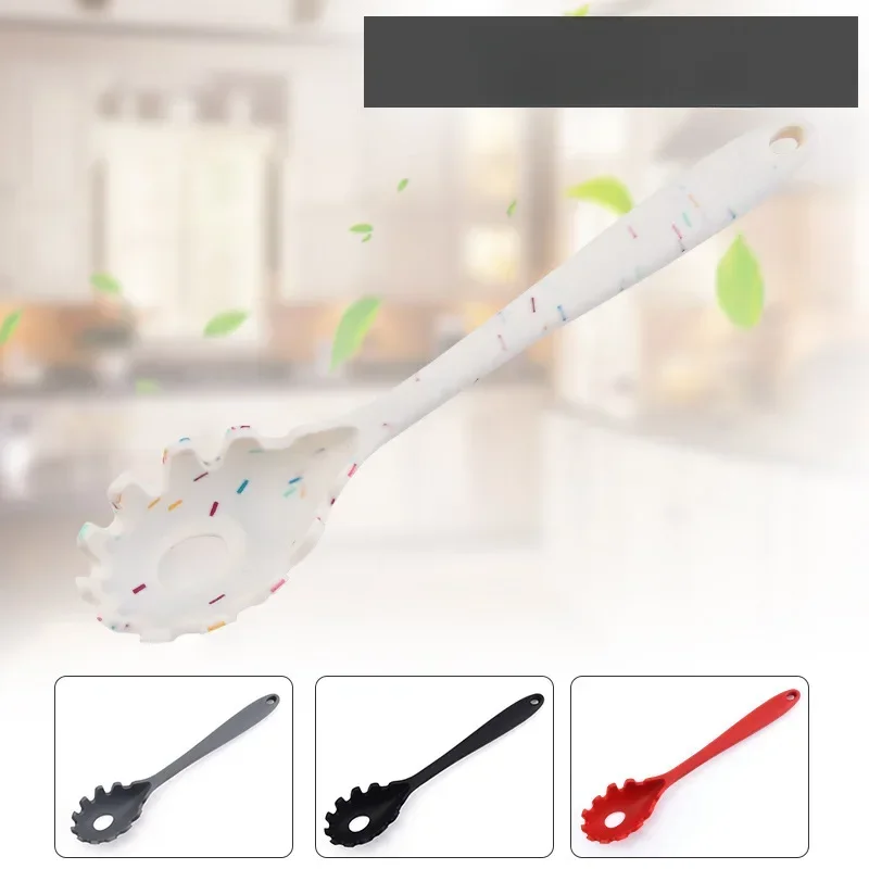 Cooking Silicone Utensils Home High Temperature Non-stick One-piece Silicone Powder Claw Spaghetti Spoon Kitchen Noodle Tools