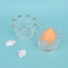 Cosmetic Egg Storage Box Beauty Sponge Stand Glass Storage Case Makeup Blender Puff Holder Empty Cosmetic Transparent Puffs Box 6