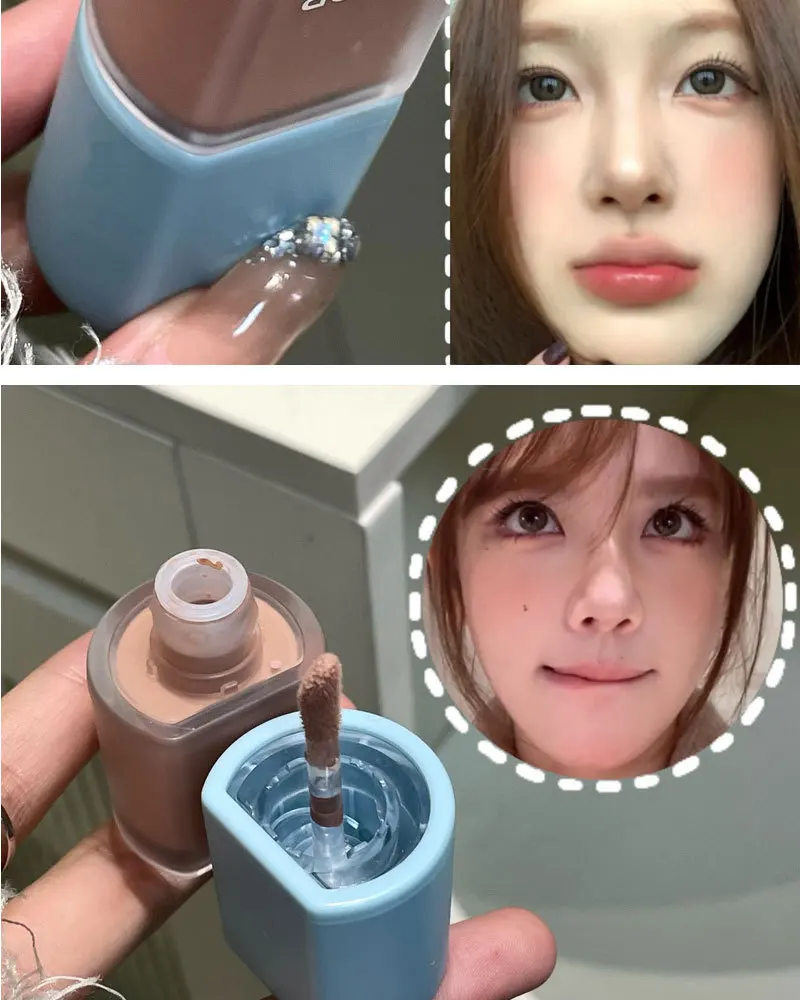 Description Picture 3 of itemMatte Liquid Blusher Makeup Rubores Natural Low Saturation Grey Pink Brown Blush Clear Nude Tint Korean Series Blusher Cosmetic