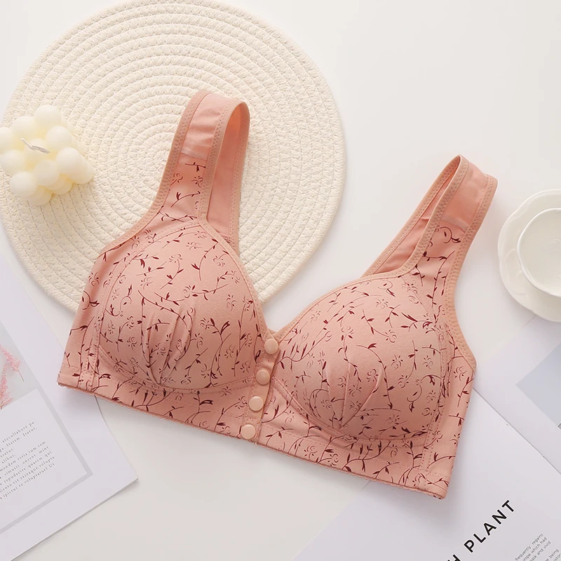 New Style Front-Buckled Mother's Bra For Women Large Size Thin Version No Steel Circle Vest-Style Bra Cover 5