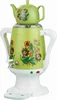 4L+1L Ceramic Cluttered Electric kettle Samovar Bilayer Teapot 304 Stainless Steel Boiling Water 45x22cm 4