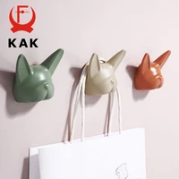KAK Bulldog Design Wall Hanging Hooks Coat Hook Bag Hat Rack Rackers Zinc Alloy Wall Decorations for Kis Hardware Fittings 1