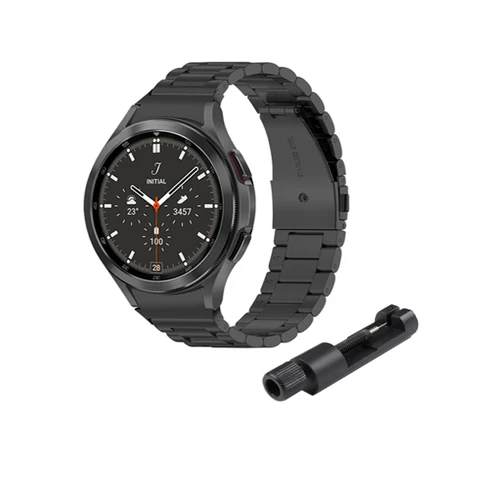 Samsung Galaxy Watch 4 44 mm 40 mm strap/Galaxy Watch 4 classic 46 mm 42 mm gapless stainless steel metal mesh strap